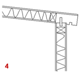 Fig. 18.4 This join is similar to the no. 1 as it is a separate item on the edge of the front panel and the roof fits together and becomes a glob of solid wood to prevent stains on the facade.